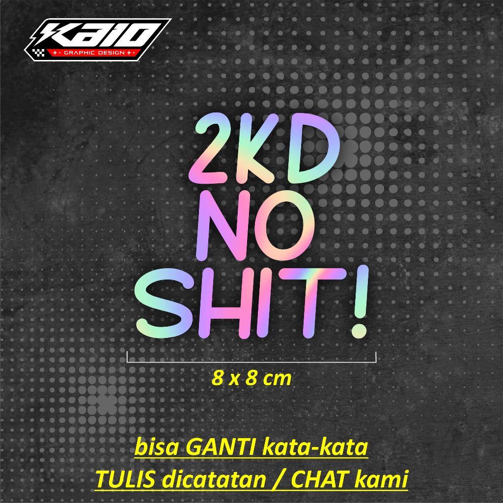 STIKER CUTTING TIMBUL 2KD NO SHIT 1KD 2GD INOVA DIESEL POWER
