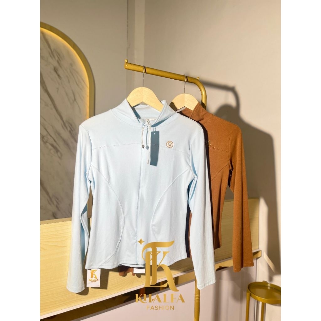 Atasan Zipper By Doe - Khalfa Fashion