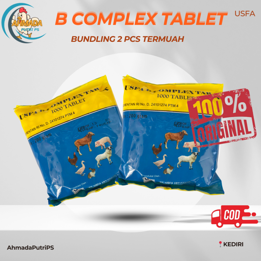 Vitamin B Komplek Usfa  Sapi Kambing Ayam 1000 Termurah