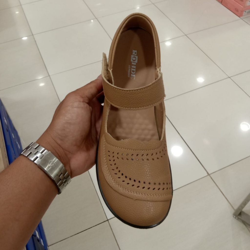 ROHDE SEPATU KULIT CANTIK - SEPATU WANITA SLIP ON - ORIGINAL