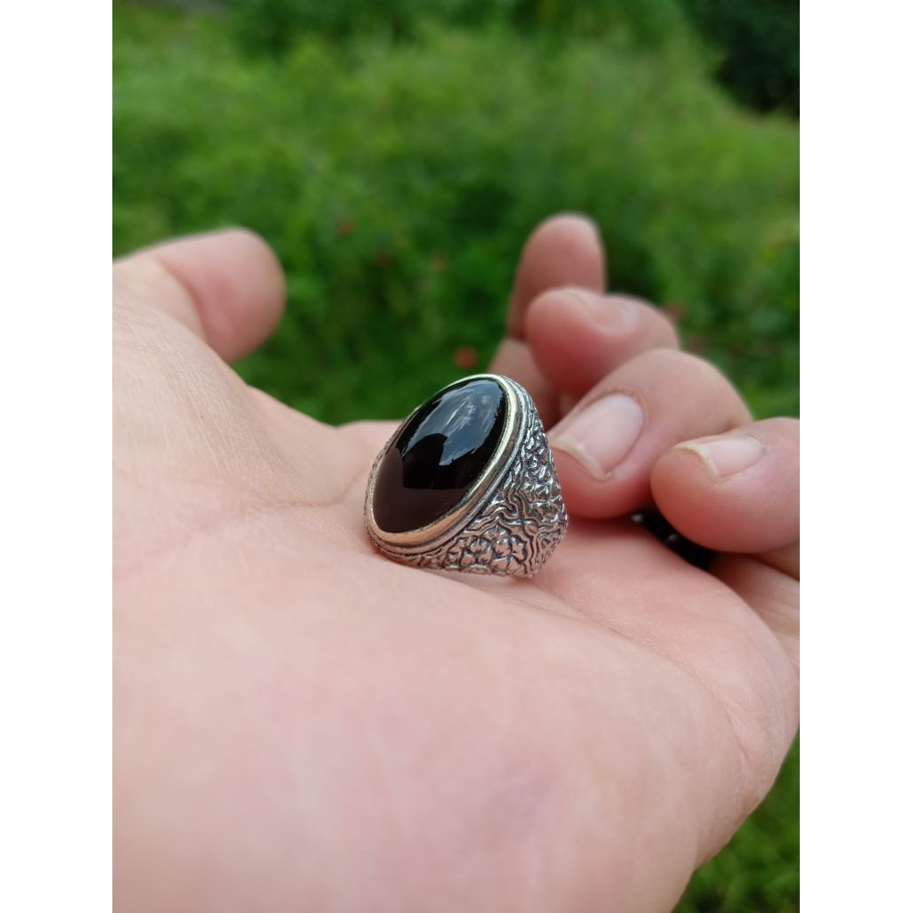 Batu akik yaman wulung super asli original ( Real pict)