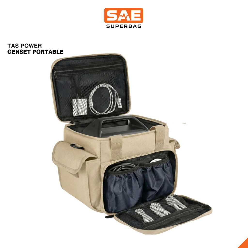 Tas Power Station Portable Organizer Bag Waterproof Anti-Shock for Jackery Explorer