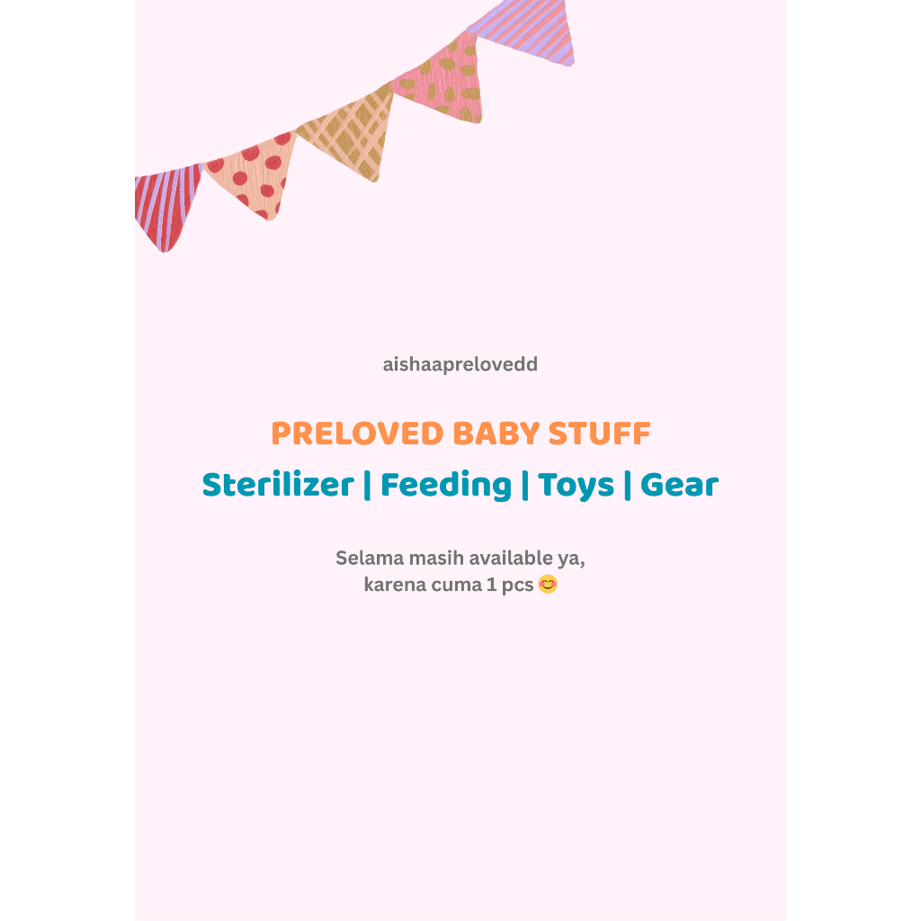 Sterilizer Boboduck, Food Maker Oonew, Baby Stuff Preloved