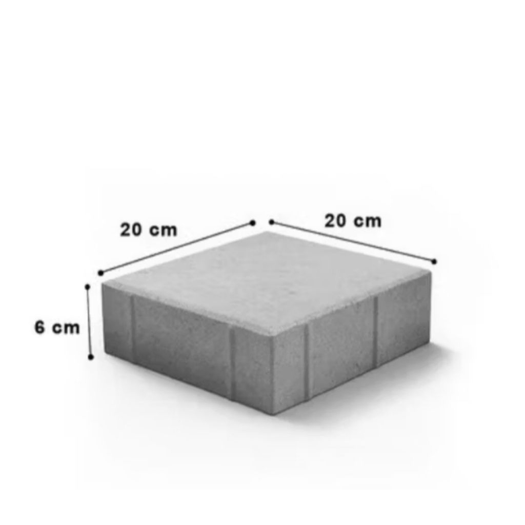 Paving blok press hidrolik/konblok press ukuran 20×20×6