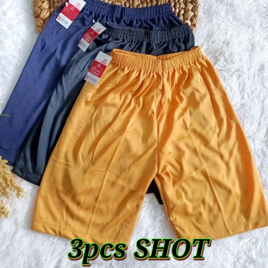 3pcs CELANA SHORT WANITA DEWASA L.XL.XXL.JUMBO TERMURAH/CELANA DALAM SHOT WANITA DEWASA ukuran besar