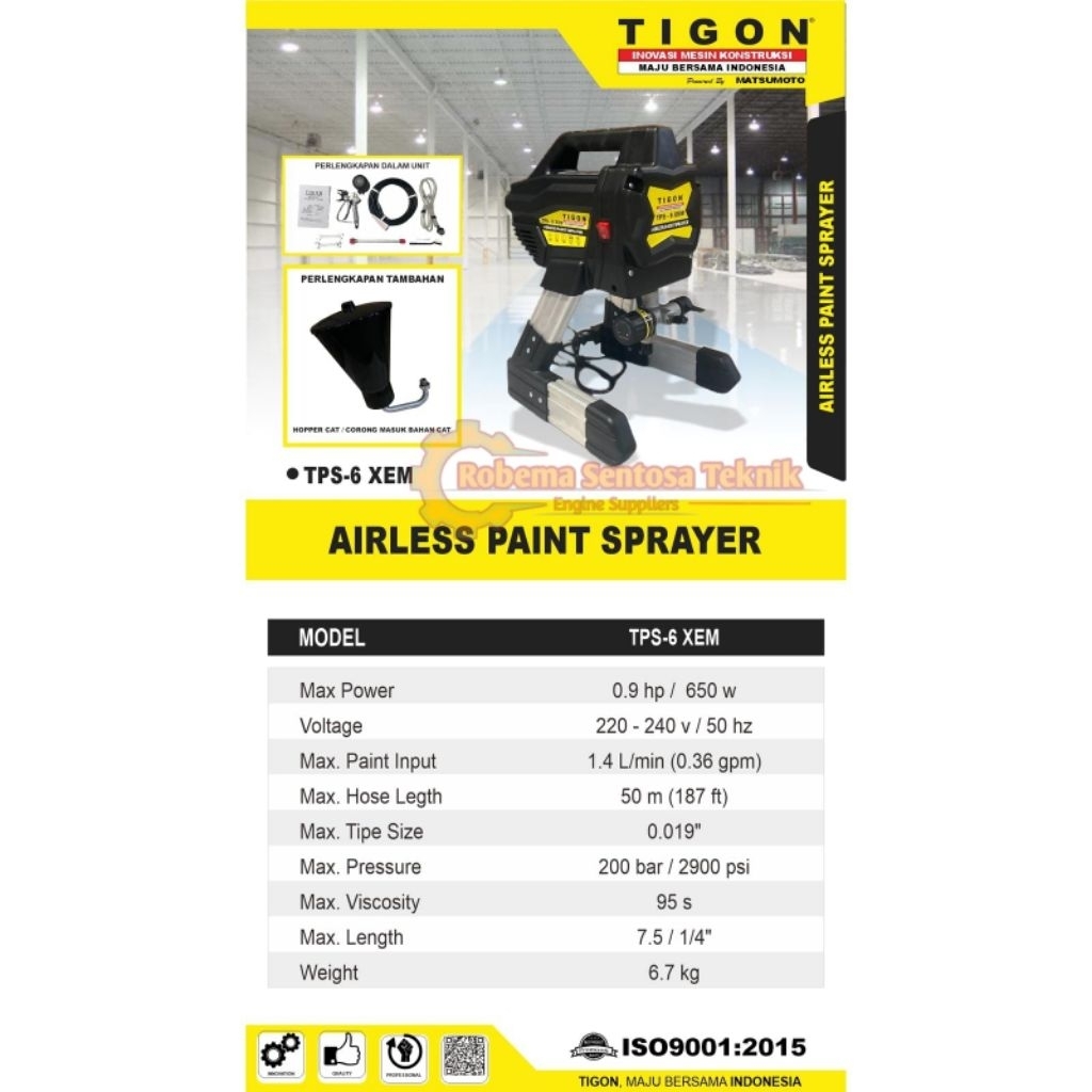 Mesin Cat Tembok Tigon TPS-6XEM | Airless Paint Sprayer