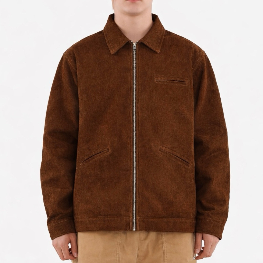 Elmore - Corduroy Work Jacket Boxy / Brown Jaket Outer Boxy