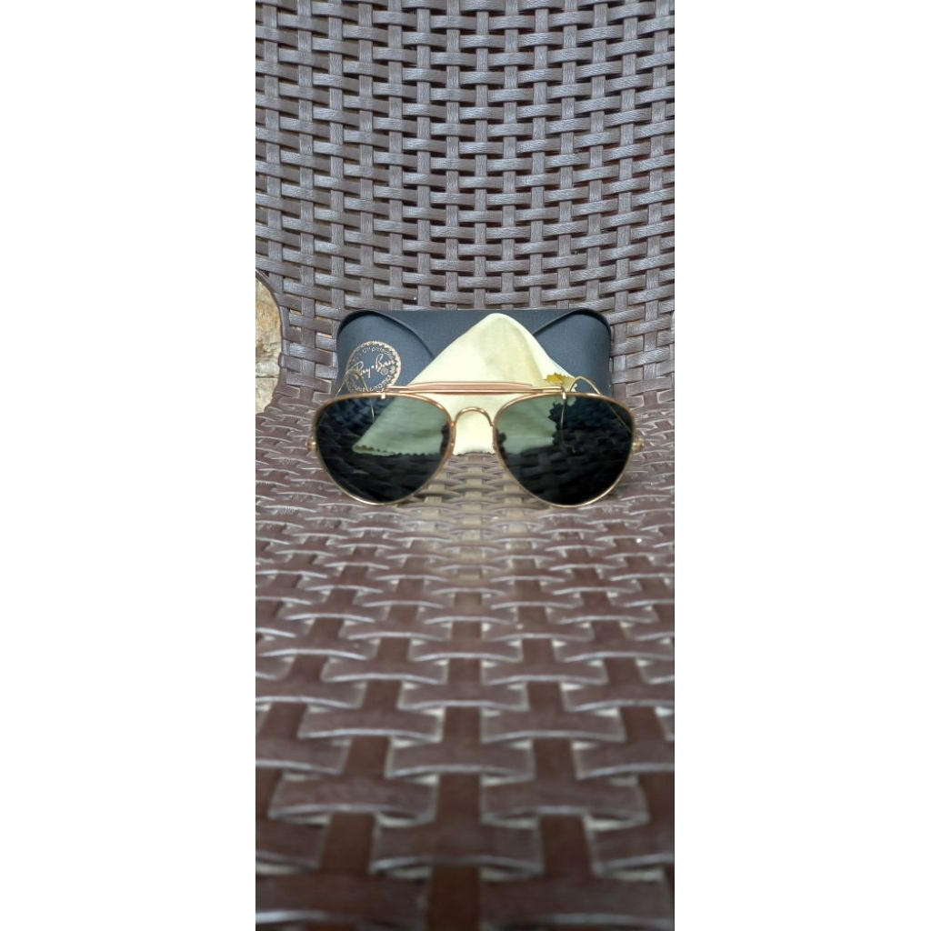 kacamata Ray-Ban Aviator gading RB3025 58