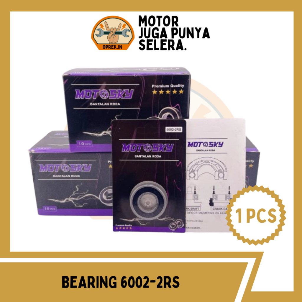 Bearing 6002 2RS [COD] Bantalan Laher Lahar Laker Klaker Blok Bak CVT Beat Vario Scoopy