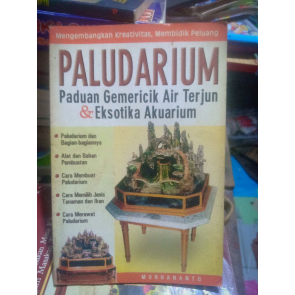 buku Paludarium panduan gemericik air Terjun dan Eksotika Akuarium