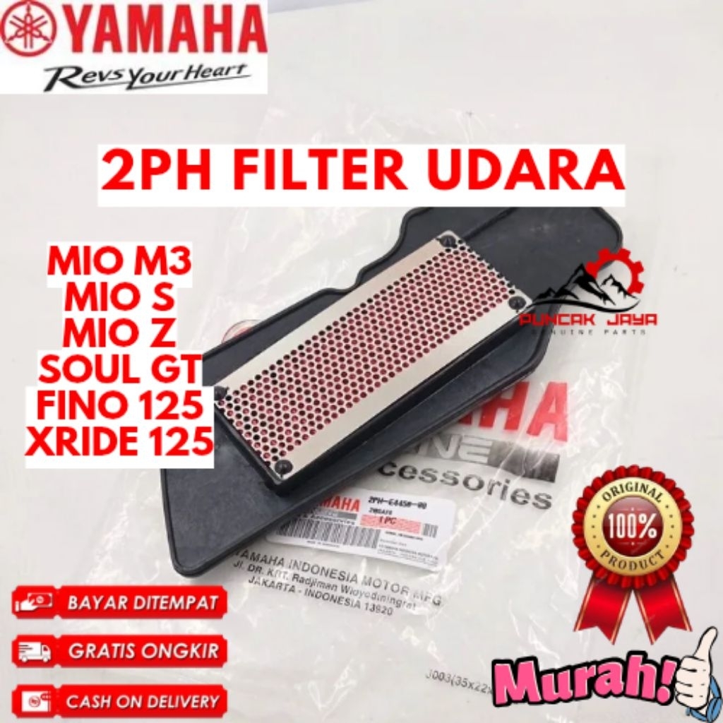 FILTER UDARA ORIGINAL YAMAHA KODE 2PH, FILTER UDARA MIO M3, FILTER UDARA  MIO S, FILTER UDARA MIO Z,