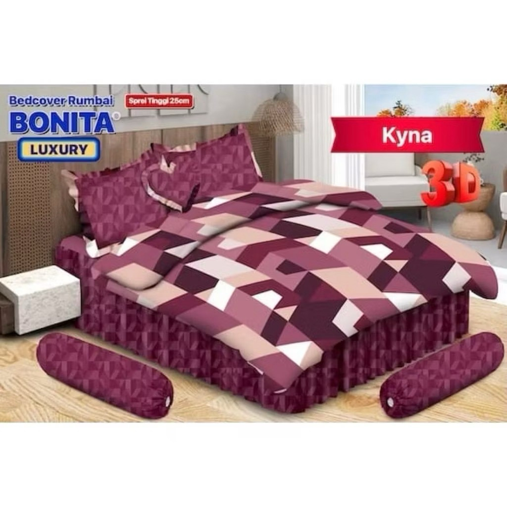 BEDCOVER BONITA UKURAN 180X200 RUMBAI