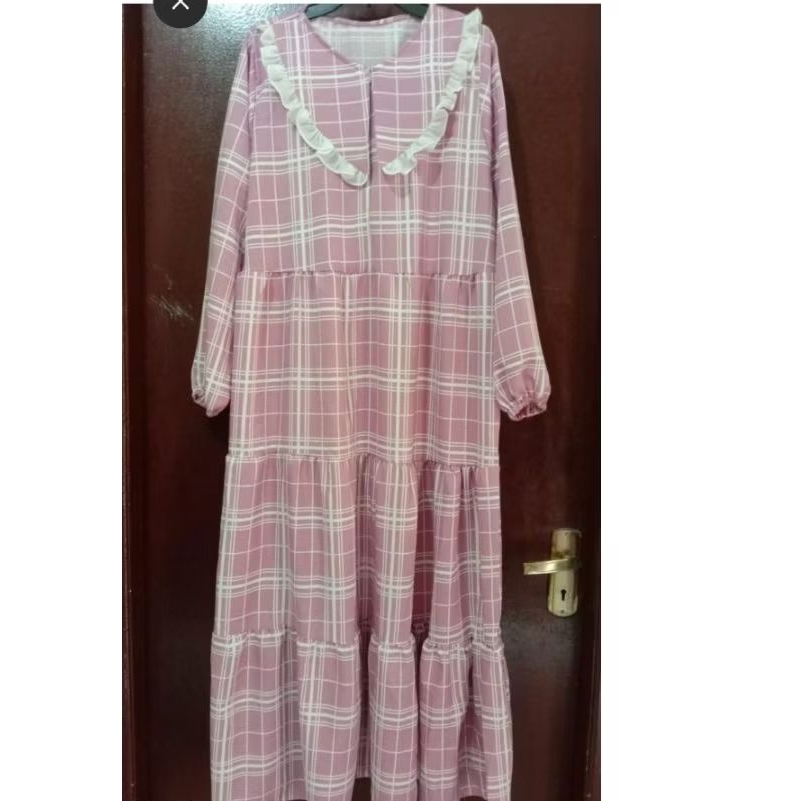 Gamis Midi/Gamis kotak/Gamis Pink