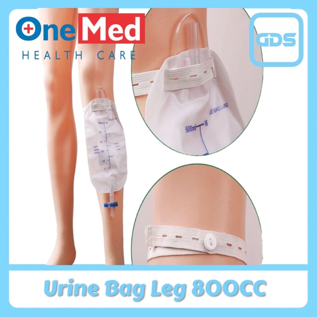 Onemed Urine Bag Leg 800cc  Kantong Urine Sterile   Urine Bag Leg Onemed  Urine Bag 800CC