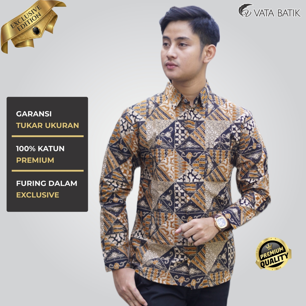 Kemeja Batik Pria Vatabatik Slimfit Premium VATA 26