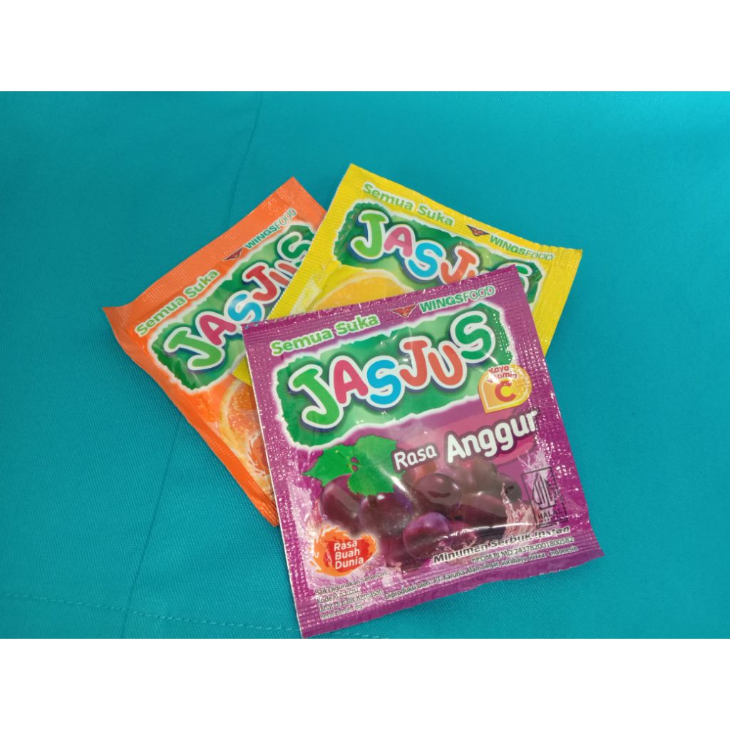 Jasjus Minuman Bubuk Instan Segar Siap Minum – Varian Lemon/Jeruk/Anggur