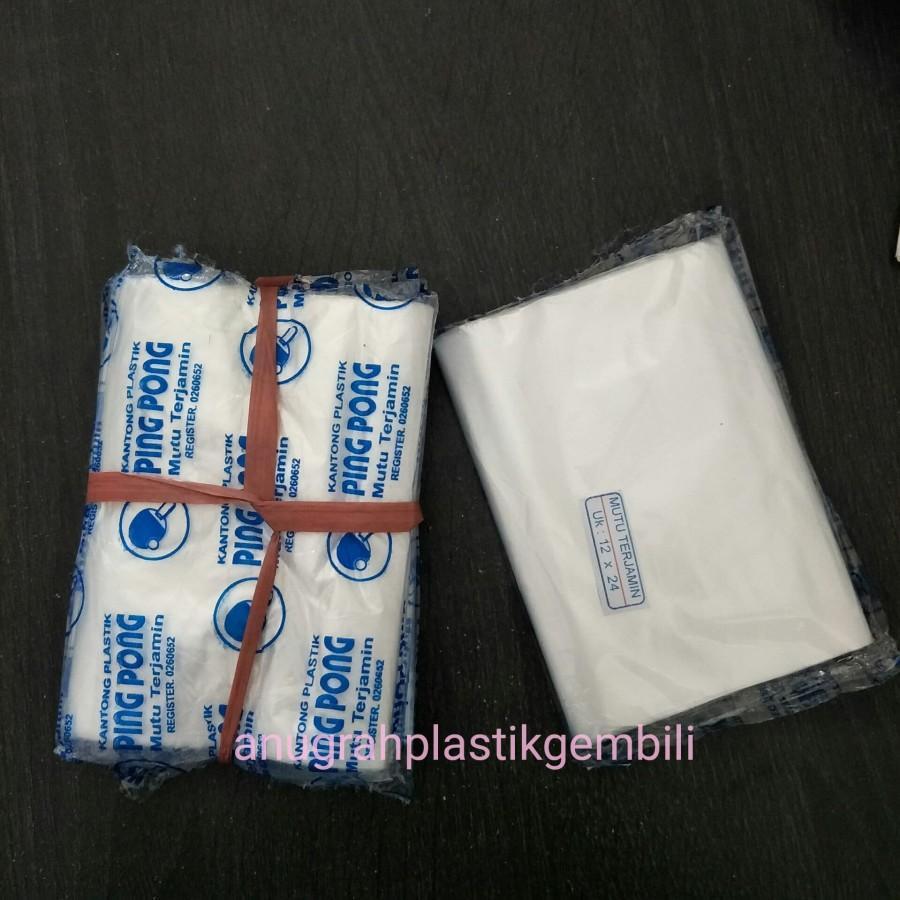 Kantong Plastik Hd Pe Pingpong 10 X 17, 12 X 24, 15 X 27 Per Ikat Plastik Berkualitas New Co