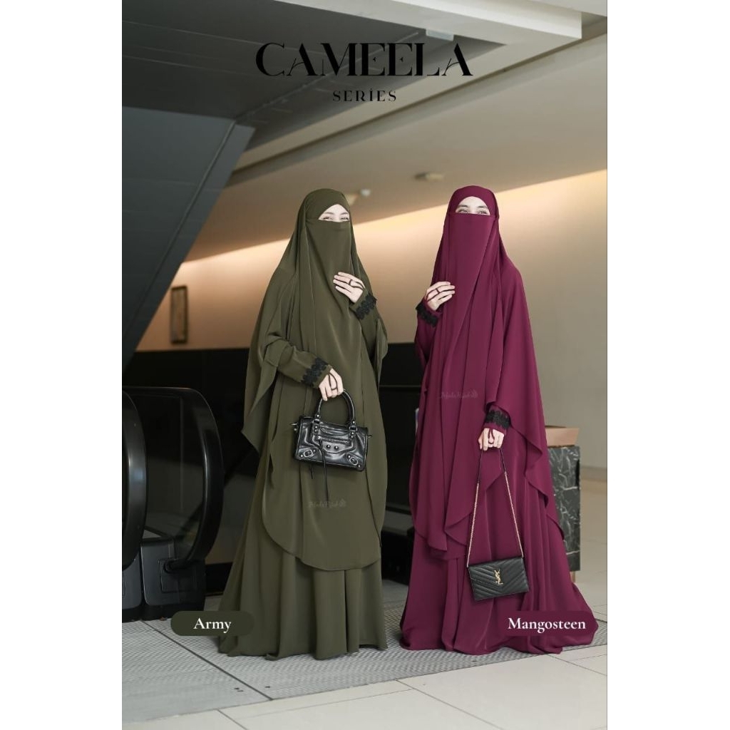 GAMIS SYAR’I CAMEELA SERIES BY AFADA HIJAB SATU SET