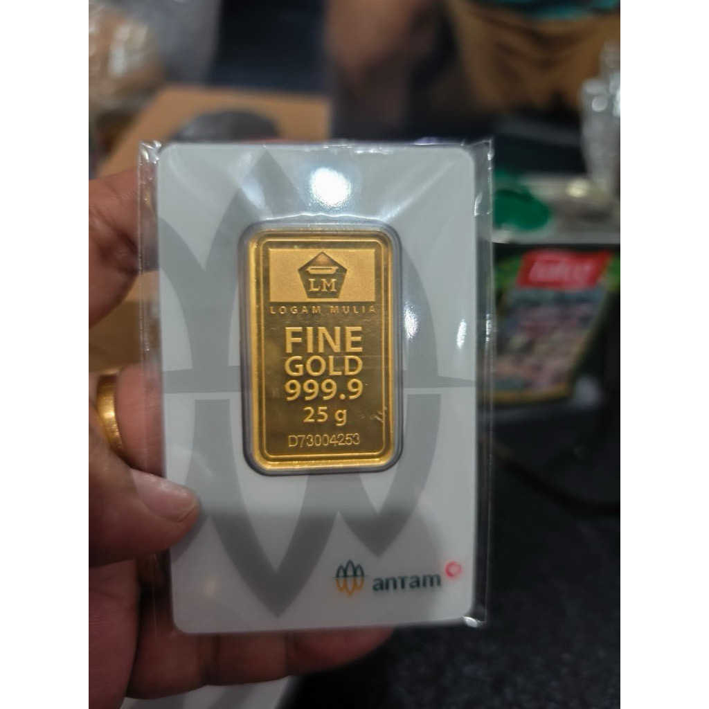 antam 25g asli certieye