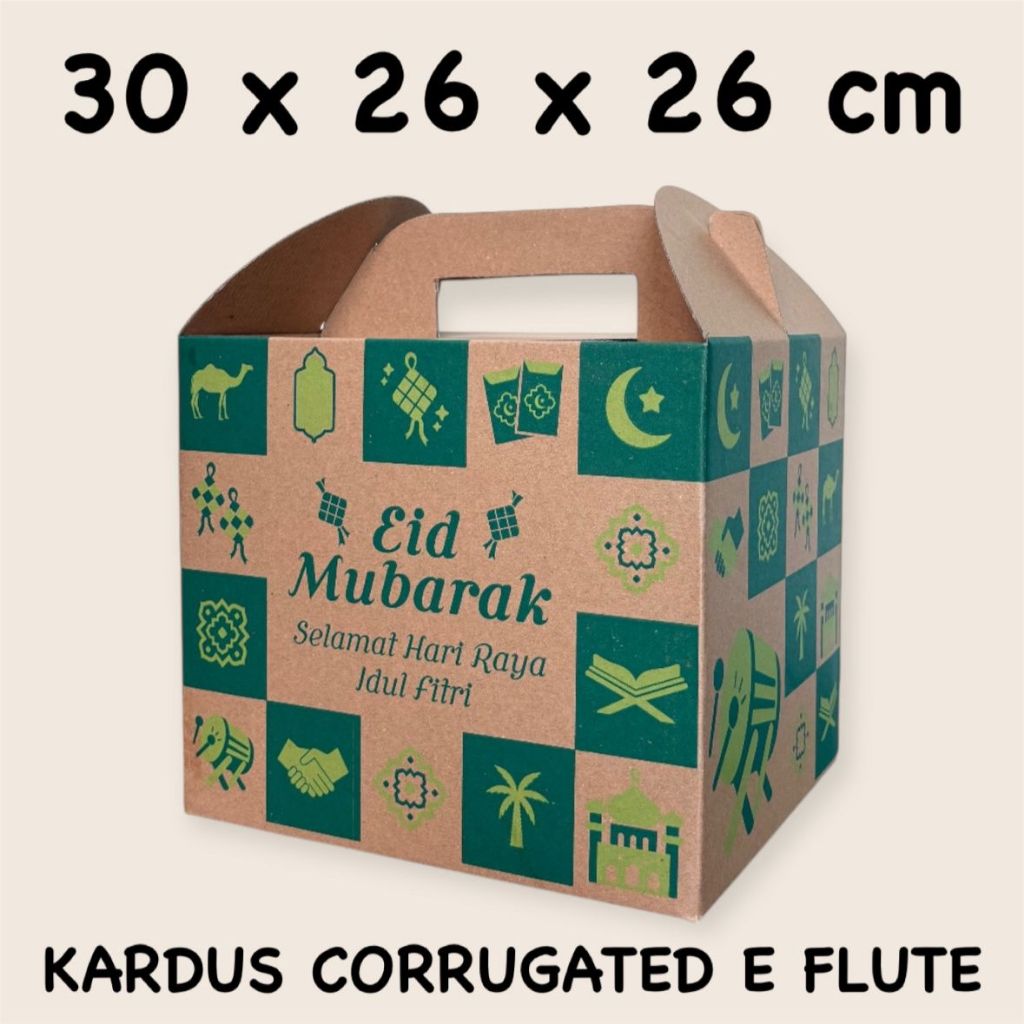 GABLE BOX 30x26x26 / BOX PARCEL HAMPERS LEBARAN NATAL / KARDUS SEMBAKO