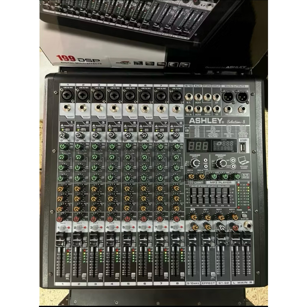 Mixer Ashley Selection 8 Original / Mixer Audio Ashley Selection8 Effect Reverb 199 dsp