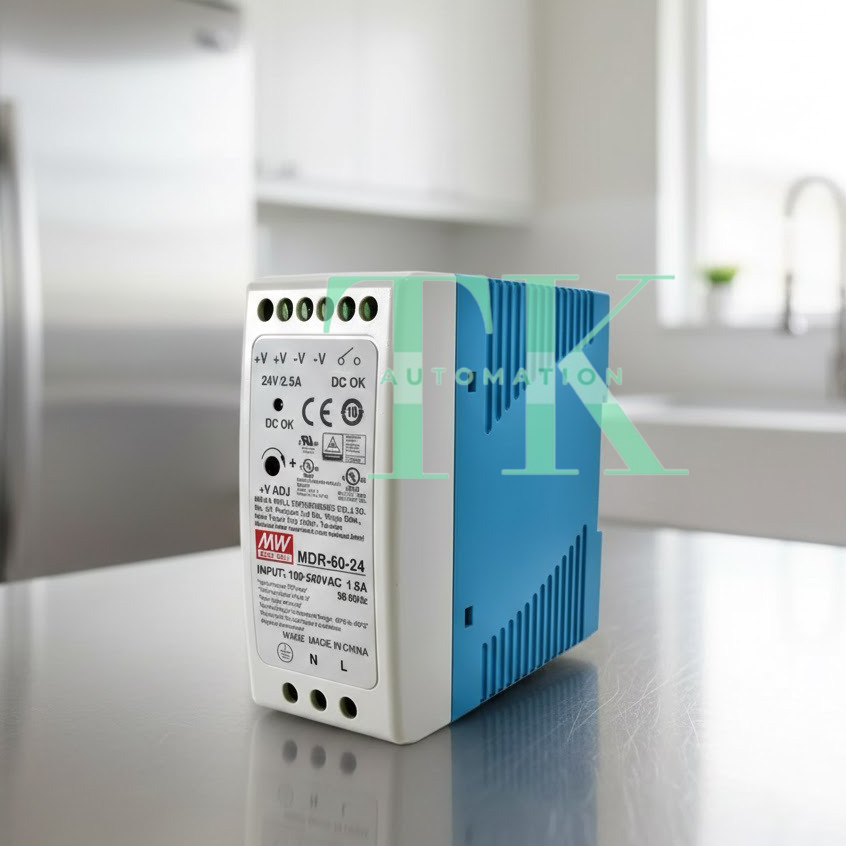 MEAN WELL MDR-60-24 MEANWELL 60Watt 24Vdc DIN RAIL POWER SUPPLY SPB-60