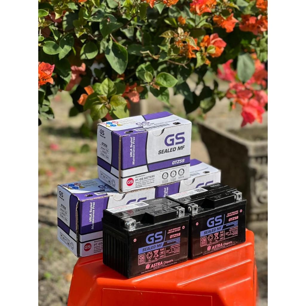 BATERAI AKI MOTOR GS ASTRA ORIGINAL BEAT KARBU, VARIO 110, MIO,SCOOPY, JUPITER,KARISMA