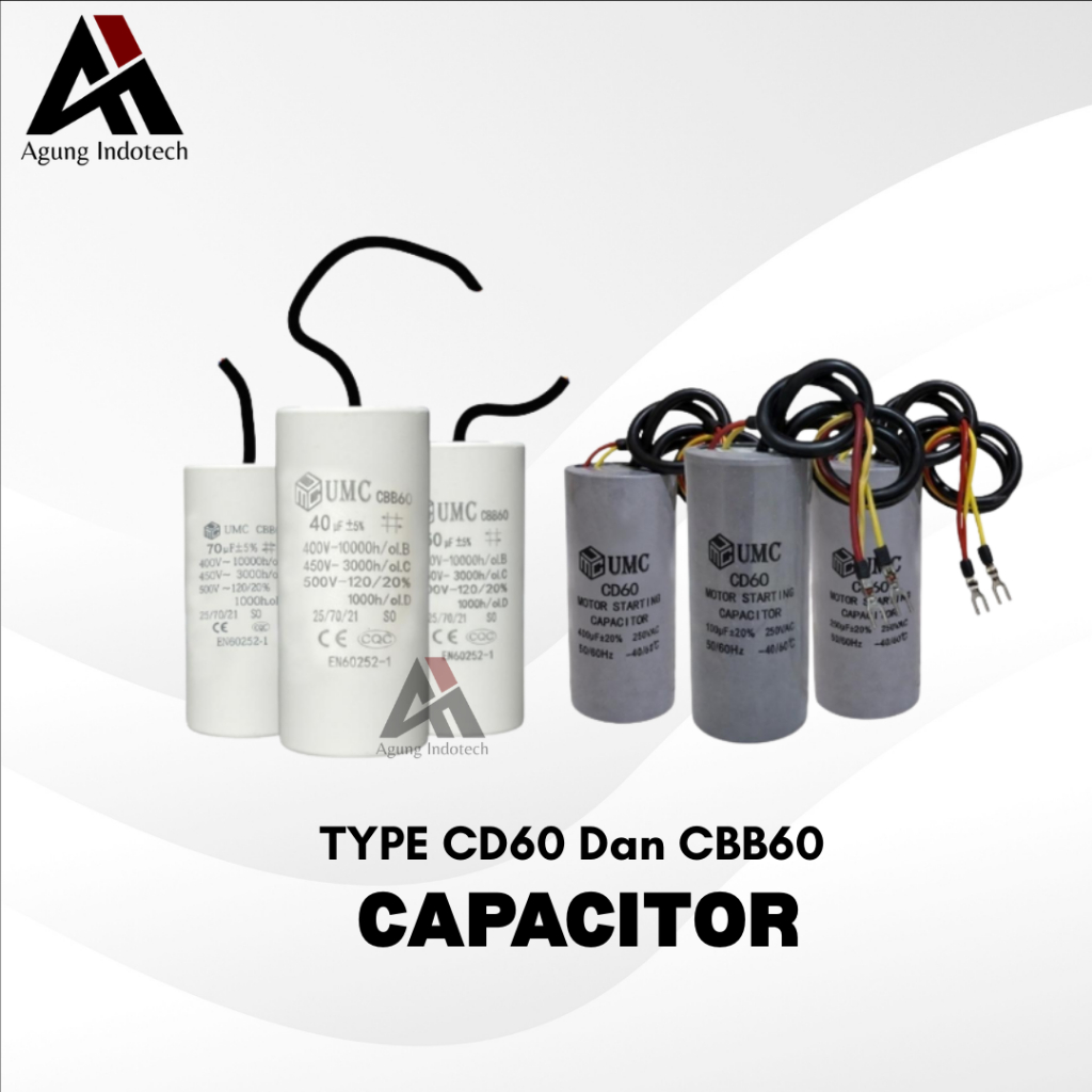 KAPASITOR / CAPASITOR DINAMO, MOTOR, KOMPRESOR CD60 DAN CBB60