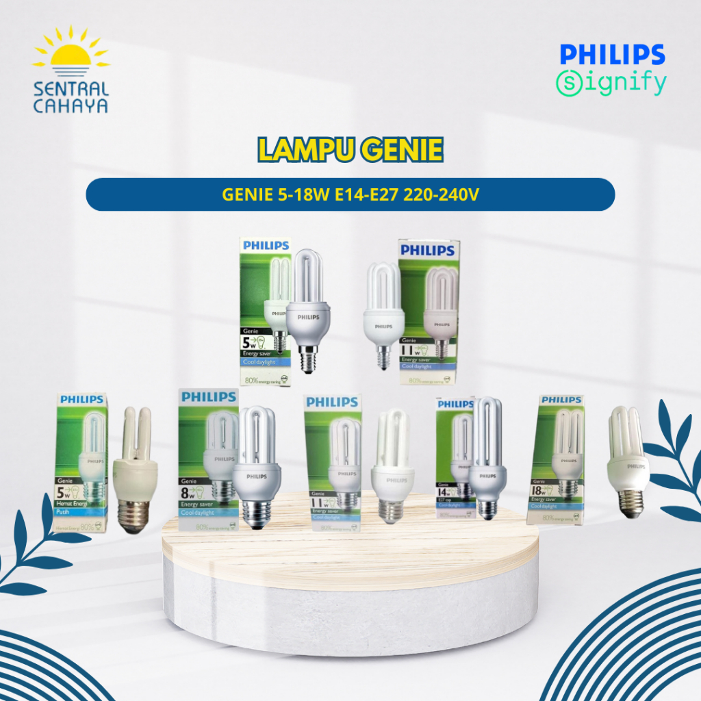 LAMPU PIJAR PHILIPS GENIE 5-18W