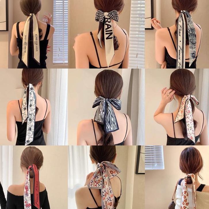 Pita Bandana Mini Syal Twilly Korea | Bando Wanita Satin Premium | Syal Leher Girl | Scarf Premium |