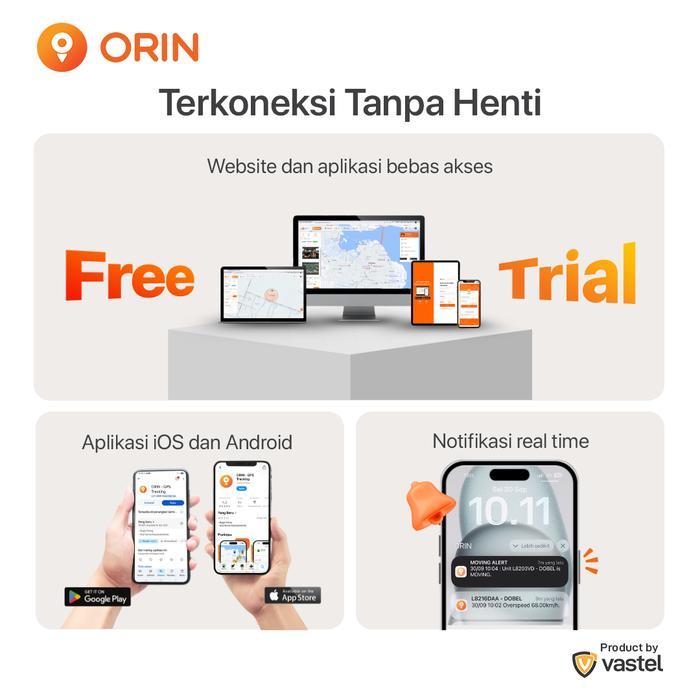 ORIN OBU D - PAKET GPS Tracker Mobil PLUG & PLAY EASY Alat Pelacak Mini Tracking Tanpa Kabel + KUOTA