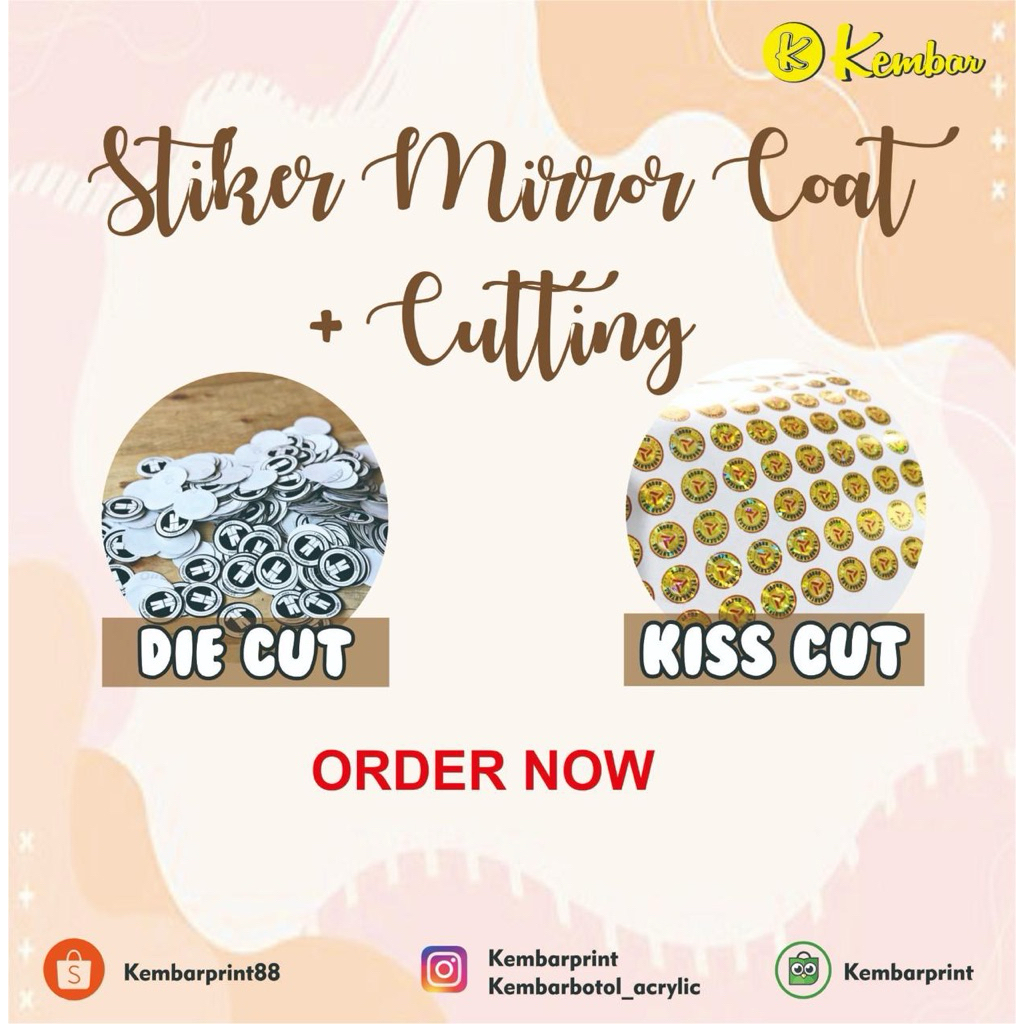 CUTTING Stiker Label Chromo / HVS A3+ (Print)sudah TERMASUK CUTTING BULAT NO MIN ORDER kolom 2