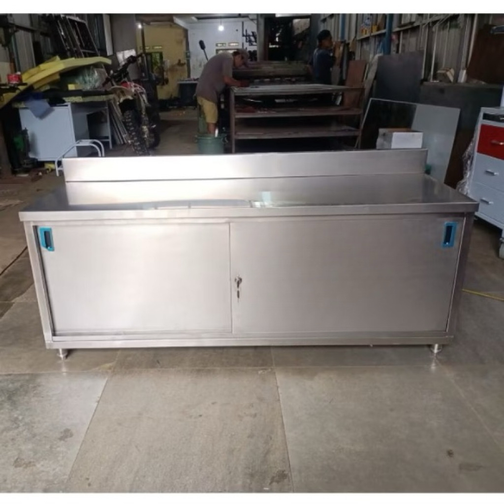 Meja Kabinet Stainless Steel/Meja Dapur Stainless Steel