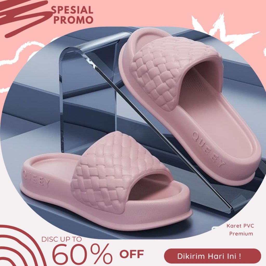 Sandal Slop Wanita Sandal Empuk Sandal Karet Wanita Sandal Perempuan Kekinian Sandal Jelly Wanita Sa