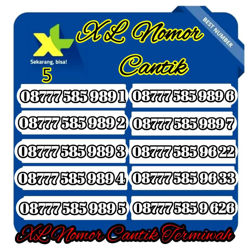 promo kartu perdana XL nomor cantik (Cek Deskripsi)