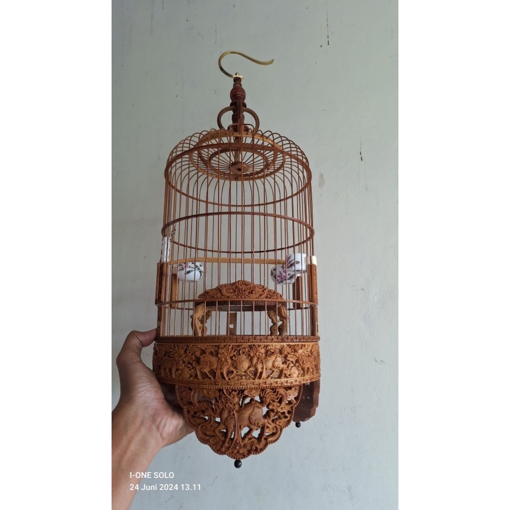 sangkar cungkok pleci 2d motif naga kelin