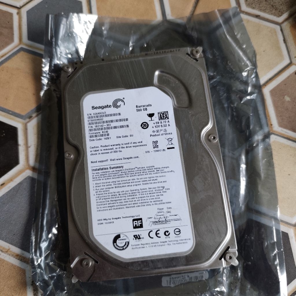 hardisk seagate 500 gb