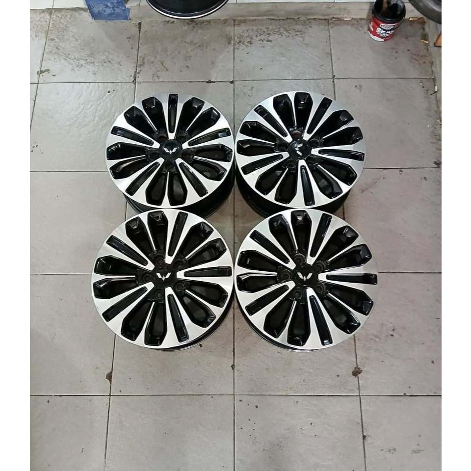 VELG MOBIL OEM WULING CORTEZ TURBO R16 PCD 5X114 TWO TONE POLISH