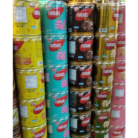 TAHUN 2026 ROTI KALENG NABATI TANGO WAFER COKLAT KEJU BUBBLE GUM VANILA SNACK CEMILAN LEBARAN IDUL F