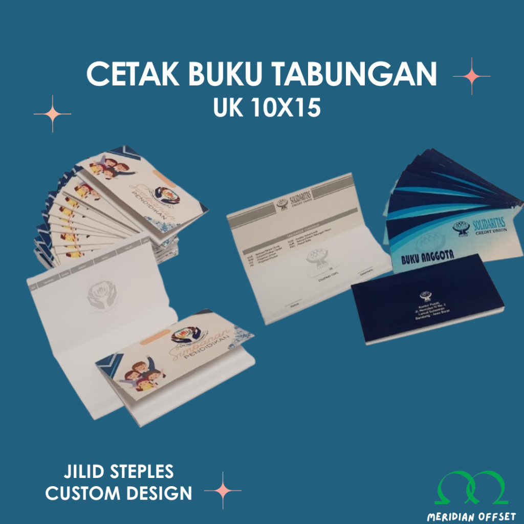 BUKU TABUNGAN CUSTOM CETAK | TABUNGAN SEKOLAH/BANK/KOPERASI/UMROH