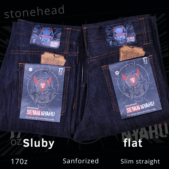 STONEHEAD Setannyahu 17oz Accent Selvedge Sanforized Slim Straigh