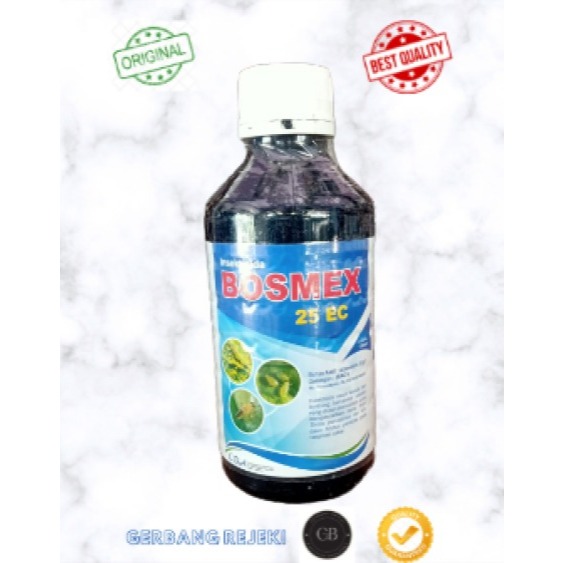 BOSMEX 25EC 1 liter  Insektisida abamektin 25 g/l + bonus 1 pcs kaos pertanian