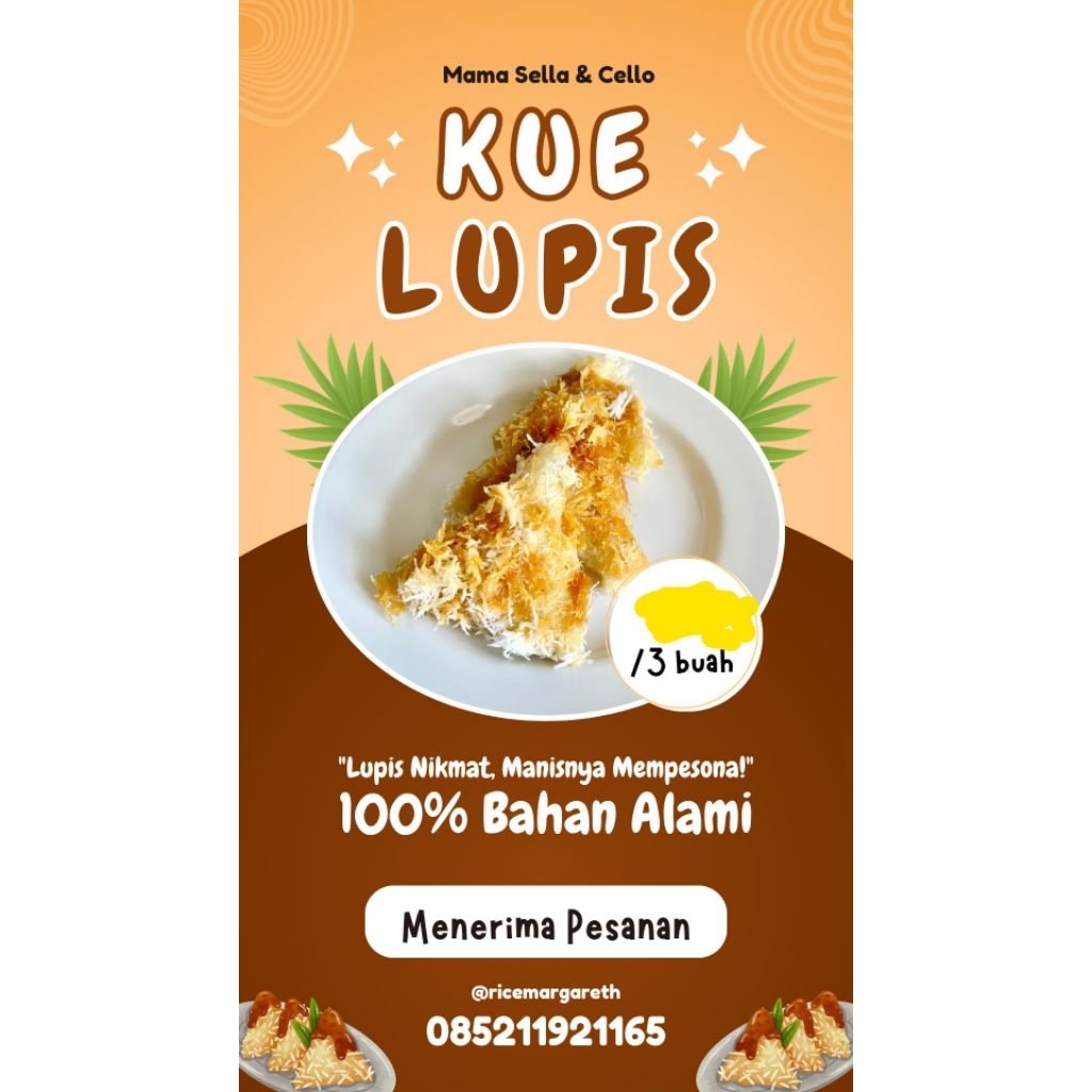 Kue Lupis Ketan Asli
