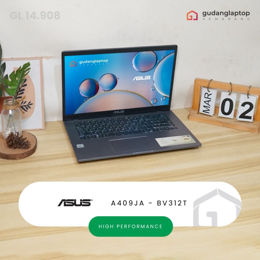 ASUS A409JA - BV312T Core i3 - 1005G1 4/1tbWebcam, WiFi, Bluetooth, Backlight Keyboard | GL14908
