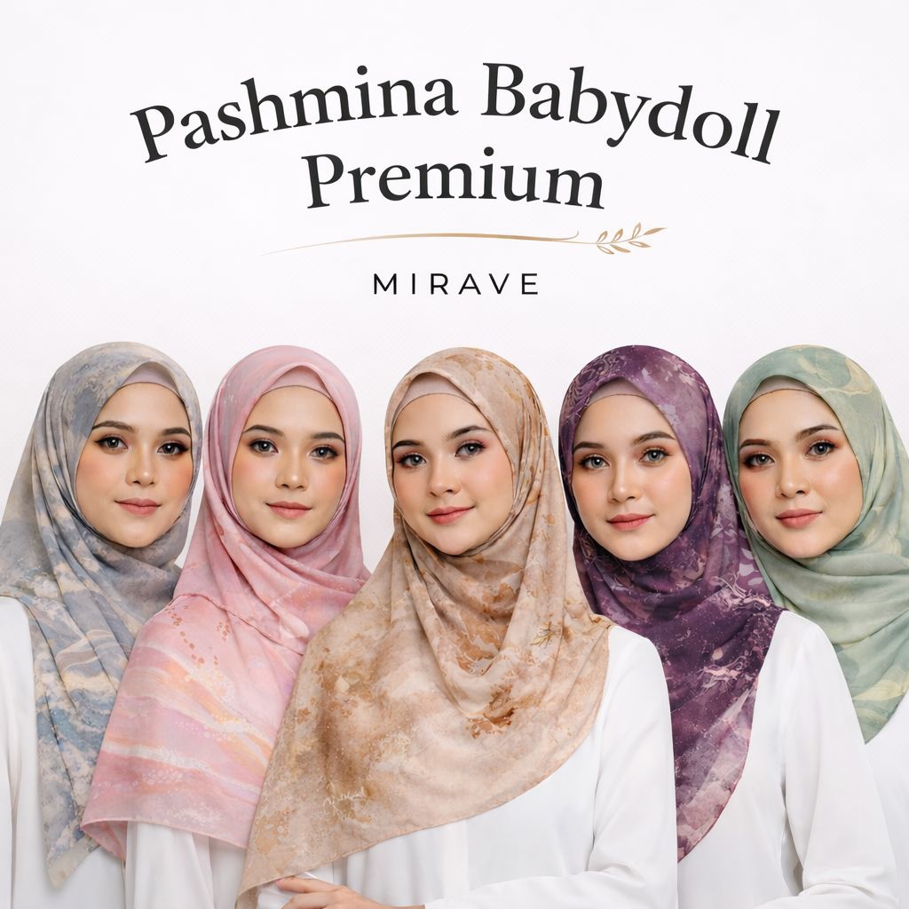 Mirave - Pashmina Ceruty Babydoll Premium | Exclusive Motif