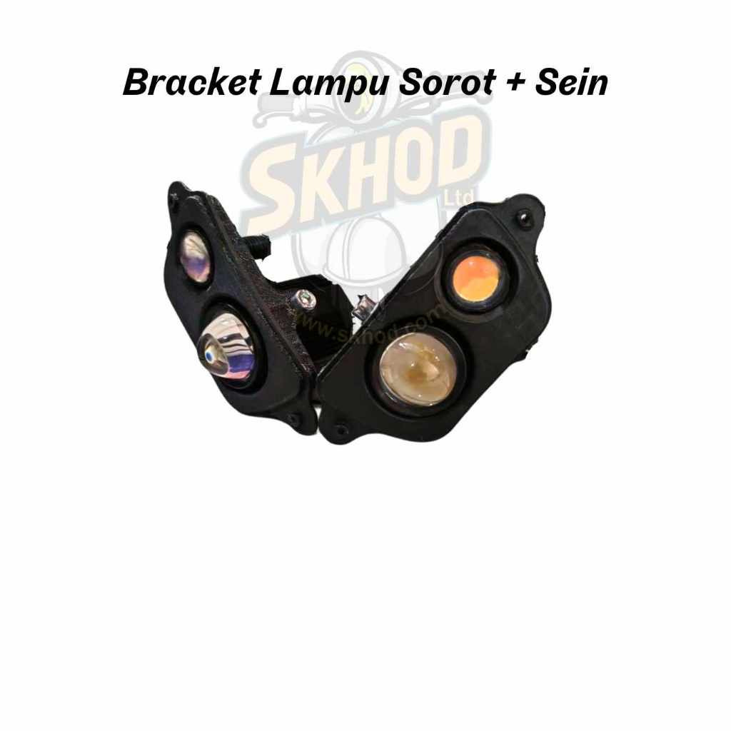 Bracket Lampu Sorot + Sein Vespa SKHOD CUSTOM