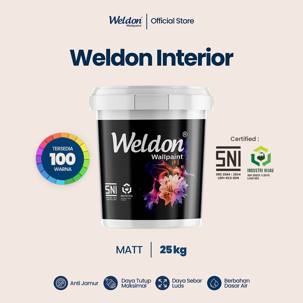 Weldon Interior - Cat Tembok Interior (25kg)