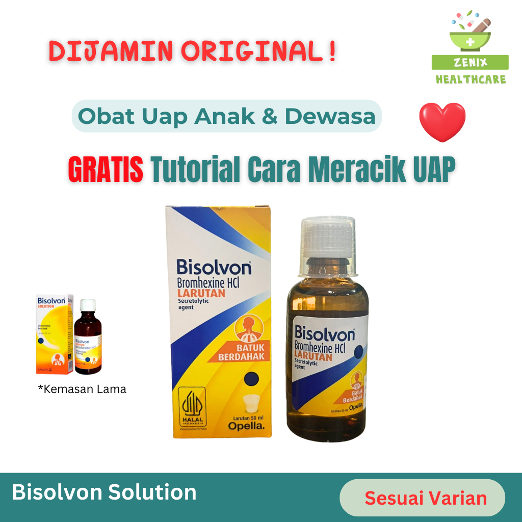 Bisolvon Solution – Inhalasi Uap Nebulizer Redakan Batuk & Dahak