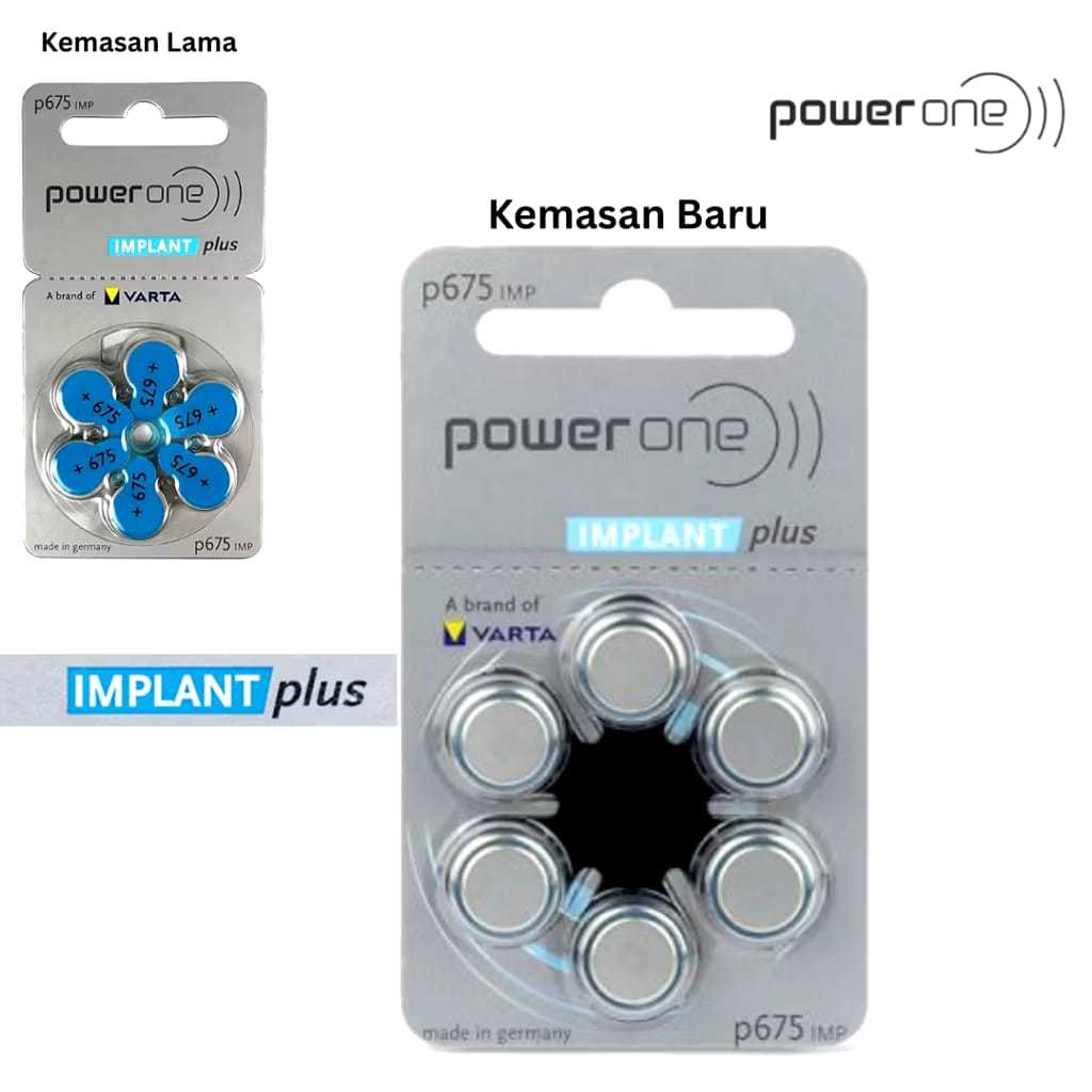 Baterai Implan Cochlear Implant Powerone Implant Plus Baterai Implan