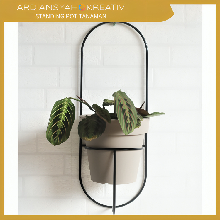 Standing Pot Bunga Tempel & Gantung Dinding Dekorasi Rumah - Tatakan Bunga Tempel Dinding
